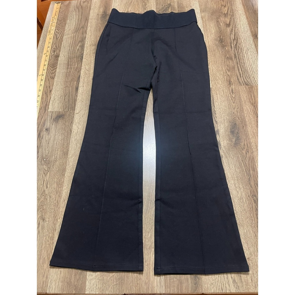 Diane Gilman Pants, Women's Size Medium, Black, Pull On, Flared